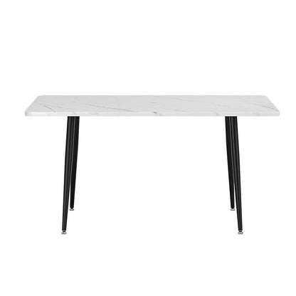 NNEDSZ 1.5M Artiss Dining Table Marble Effect
