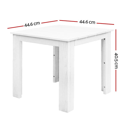NNEDSZ Outdoor Side Beach Table - White