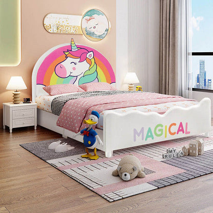 Children Twin Size Upholstered Platform Single Bed....